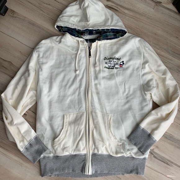 Disney Other - Disneyland Vintage Mickey Mouse White Hoodie Large